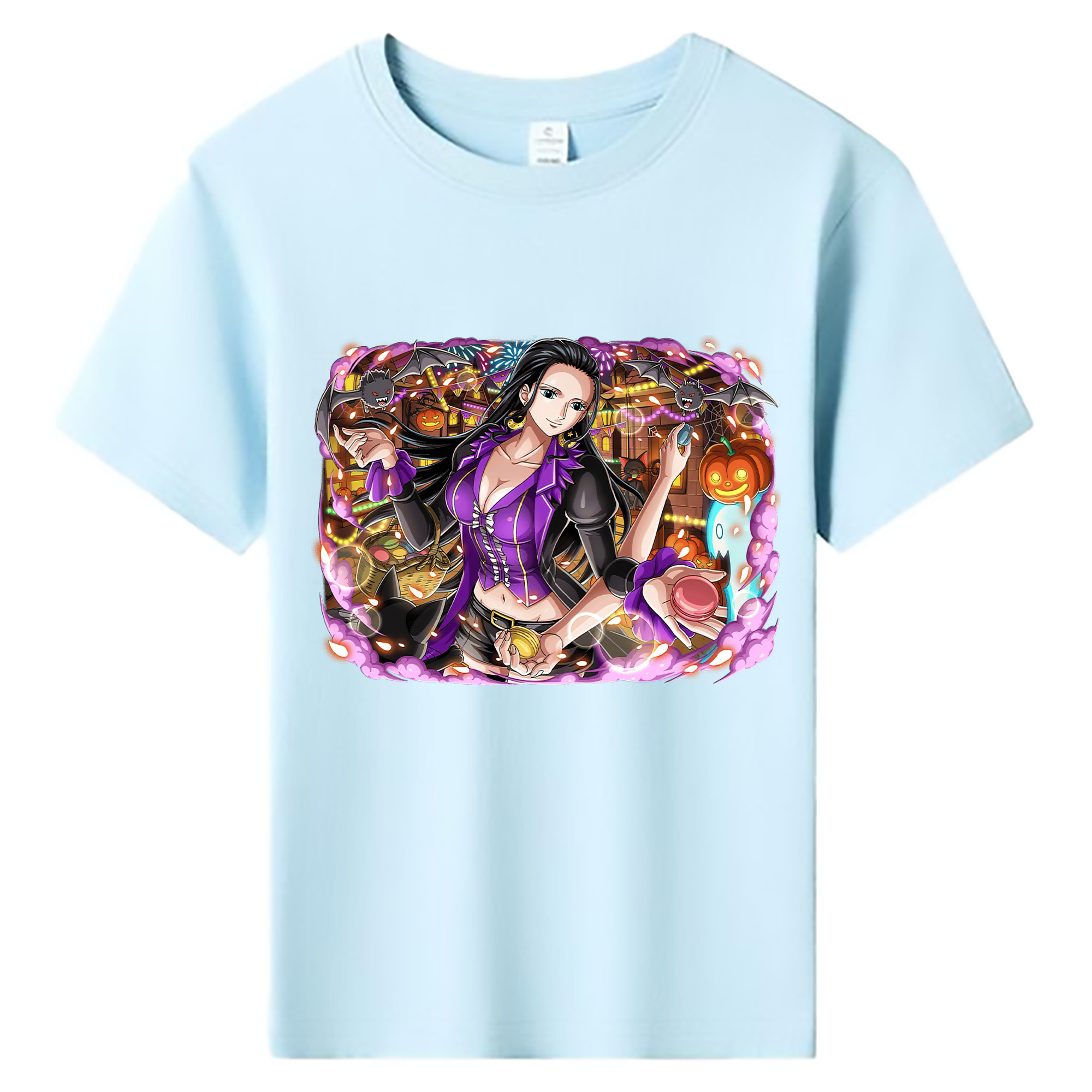ワンピース ニコ・ロビン ONE PIECE Nico Robin 綿100％キッズTシャツ（フロントプリント）